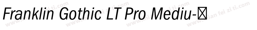 Franklin Gothic LT Pro Mediu字体转换